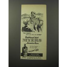 1953 Myers Jamaica Rum Advertisement - For variety, spice your life with Myers