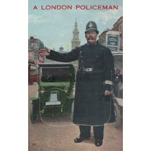 A London Policeman Criterion Theatre Superman Play Mailing Novelty Old Postcard