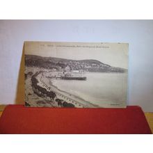 THE PROMENADE, NICE, FRANCE used antique postcard 1925 pm =
