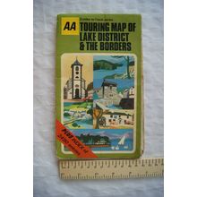 1978 AA Touring Map Lake District & The Borders