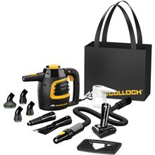 Mcculloch MC1230 Handheld Steam Cleaner, 10 Minute Runtime, 11 Accessories: Jet