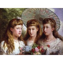 Sydney Prior Hall - The Three Daughters of King Edward VII and Queen Alexandra P