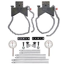 Starrett S668CZ - Shaft Alignment Clamp Set w 2 Ea Chain Clamps & Indicators USA