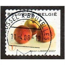 BEL 2007 (52c)(S/A) 'FRUIT- PEACHES' FINE USED (EBID10415)