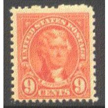 641 9c Thomas Jefferson Barely Clears MNH Q1831