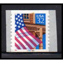 2915Av 32c U.S. Flag Over Porch Very Fine MNH CNS 55555A V/UL PA6068