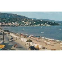 Le Lavandou Mistral Photo Sign Aerial France French Beach 1970s Postcard