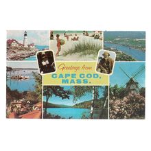 multiview, CAPE COD, MASSACHUSETTS, USA used postcard 1958 postmark