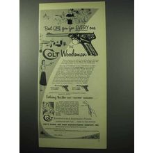 1956 Colt Woodsman Pistol Ad - Best For Every One