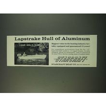 1960 Starcraft Boat Ad - Lapstrake Hull of Aluminum