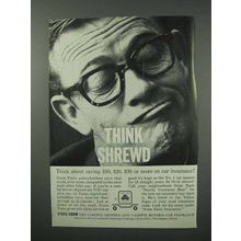 1960 State Farm Insurance Ad - Think Shrewd!