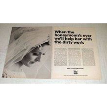1968 FMC Chemicals and Fibers Ad - Honeymoon's Over