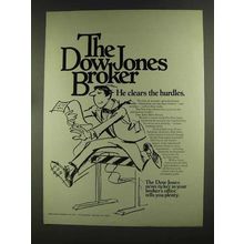 1972 The Dow Jones Ad - He Clears the Hurdles