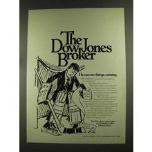 1972 The Dow Jones Ad - He Can See Things Coming
