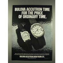 1976 Bulova Accutron Watch Ad - Price of Ordinary Time