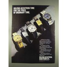 1976 Bulova Accutron Watch Ad - For the Price of Ordinary Time