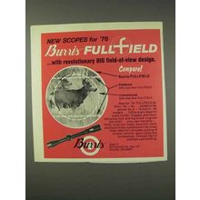 1976 Burris Fullfield Scope Ad - Revolutionary
