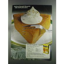 1982 Bisquick Ad - Impossible Pumpkin Pie Recipe