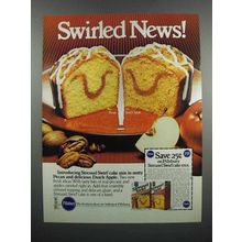 1983 Pillsbury Streusel Swirl Cake Mix Ad