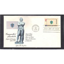 FDC Fleetwood 1638 13c Massachusetts (Cachet-U/A) CV40995