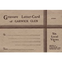 Garwick Glen Isle Of Man Vintage Six Folding Lettercard Rare Postcard Style Book