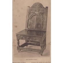 Ann Griffiths Chair Antique Wales Welsh Library Postcard