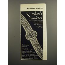 1953 James Schulz Watch Advertisement