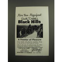 1961 South Dakota Tourism Ad - More than magnificent South Dakota's Black Hills