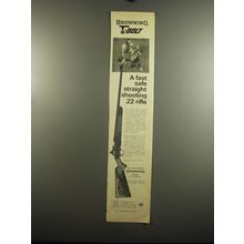 1967 Browning T-Bolt Rifle Ad - A fast safe straight shooting .22 rifle