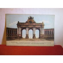 ARC DE TRIOMPHE, BRUXELLES, BRUSSELS . unused antique postcard =