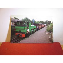 No 6 'Monarch' steam engine unused postcard WELSHPOOL & LLANFAIR Railway =