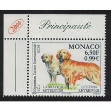 Monaco Golden Labrador Golden Retriever Dogs Corner 2000 MNH SG#2443