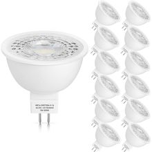 Mlambert 12 Pack MR16 LED Bulbs 50W Halogen Equivalent,5000K Daylight White,5W G