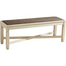 Signature Design by Ashley Bolanburg French Country Upholstered Dining Room Benc