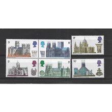 GB.British Architecture (1st series) set of 6.Mounted Mint.Jul25a