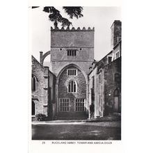 EC871 BUCKLAND ABBEY - TOWER AND AMICIA DOOR . R/P POSTCARD