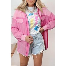Rose Mineral Washed Cotton Shacket