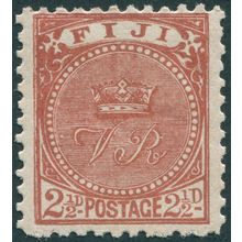 Fiji 1895 2½d brown Perf 11 SG90 unused