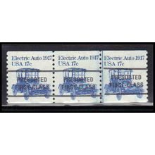 1906a 17c Electric Auto Fine MNH Dry Gum PNC 1D/3 Line Gap PA2417