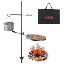 Swivel Campfire Grill, Fire Pit Grill Grate over Fire Pits, Heavy Duty Steel...