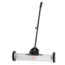 50Lbs Rolling Magnetic Sweeper with Wheels, Push-Type Magnetic Pick Up Sweep...