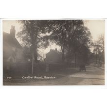 Central Road Morden Postcard Surrey 1916 RP