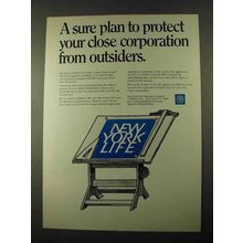 1969 New York Life Ad - Protect Close Corporation