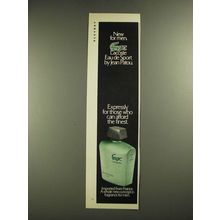 1970 Jean Patou Lacoste Eau de Sport Cologne Ad