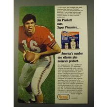 1971 Rexall Super Plenamins Ad - Jim Plunkett Uses