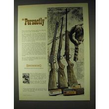 1972 Browning Ad - BL-22, .22 Automatic, T-Bolt Rifles