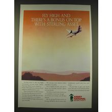 1989 Abbey National Building Society Ad - Fly high and there's a bonus on top