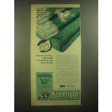 1945 Nashua Purrey Blanket Advertisement - Rock-a-bye baby on the tree top