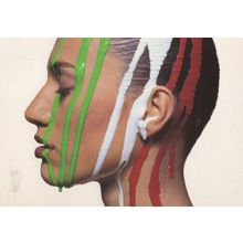 Nastro Azzuro Beer Face Spray Paint Advertising Postcard