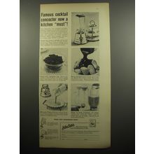 1955 John Oster Osterizer Blender Ad - Famous cocktail concocter